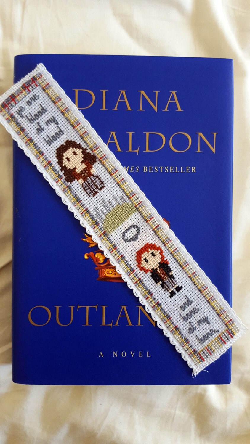 Outlander Cross Stitch Bookmark Pattern Modern Diana Gabaldon