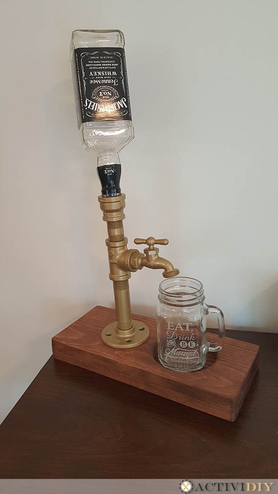 Handmade Rustic Pipe Beverage Dispenser with a by ActiviDIY