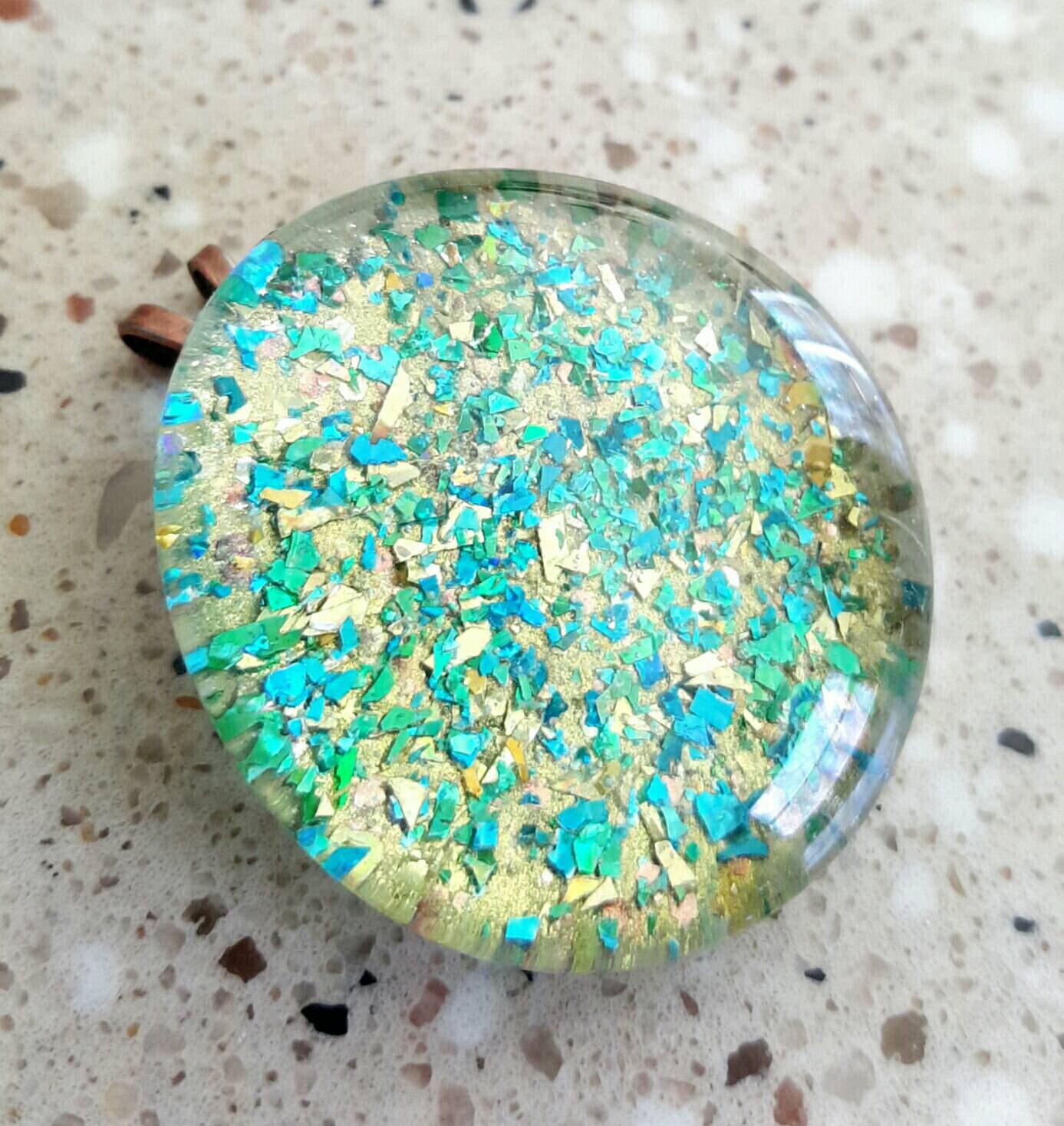 Glitter Pendant/Glitter Jewelry/Princess by PopRocksBox on Etsy