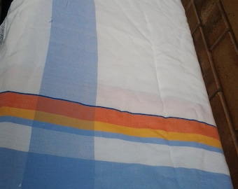 Vintage Damask Striped Table Cloth - 120cm square