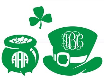 Download St. Patrick's Day SVG Monogram Frames Cut File svg