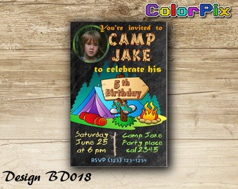 Items similar to CAMPOUT Birthday Banner Personalized custom to your