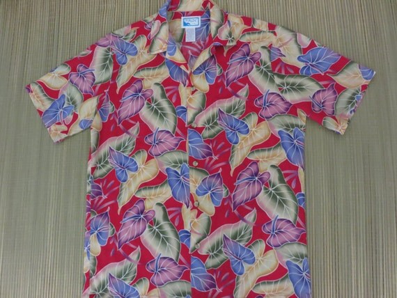Vintage Hawaiian Shirt 90s PRIDE of HAWAII Aloha Anthurium