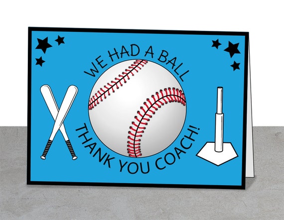 one print card greeting Party Ball Gift Ball Tee Ball Coach T Team Coach T