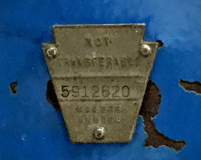 Antique Pennsylvania License Plate - 1915 | Porcelain PA State Plate