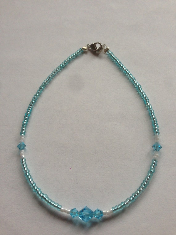 Beautiful Blue Anklet. Something Blue For The Bride. Bridal