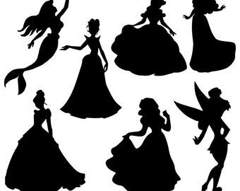 Download Princess silhouette | Etsy