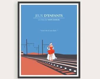 Jeux D'enfants, Love Me If You Dare, Sophie, Marion Cotillard, Minimal Movie Poster.