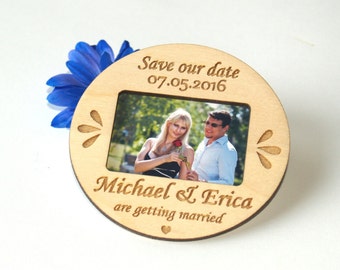 Save the date photo magnet-Save the date rustic-Save the date magnet-Wood save the date-Wedding-Save the date magnet rustic-wedding favors