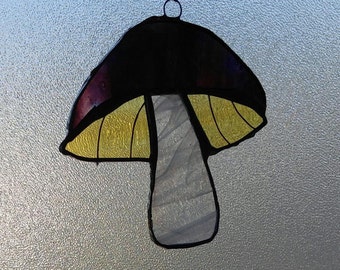 Mushroom Suncatchers-Fungi-Mushrooms-Stained Glass Mushroom