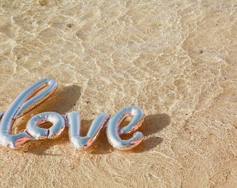 Love Balloon, Rose Gold, Pink, Party Decor, Party Supplies, Love Script Balloon, Bridal Shower,Cake Table Decor,Wedding, Love Script Balloon