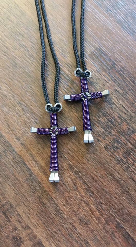 Items similar to horseshoe nail necklace on Etsy