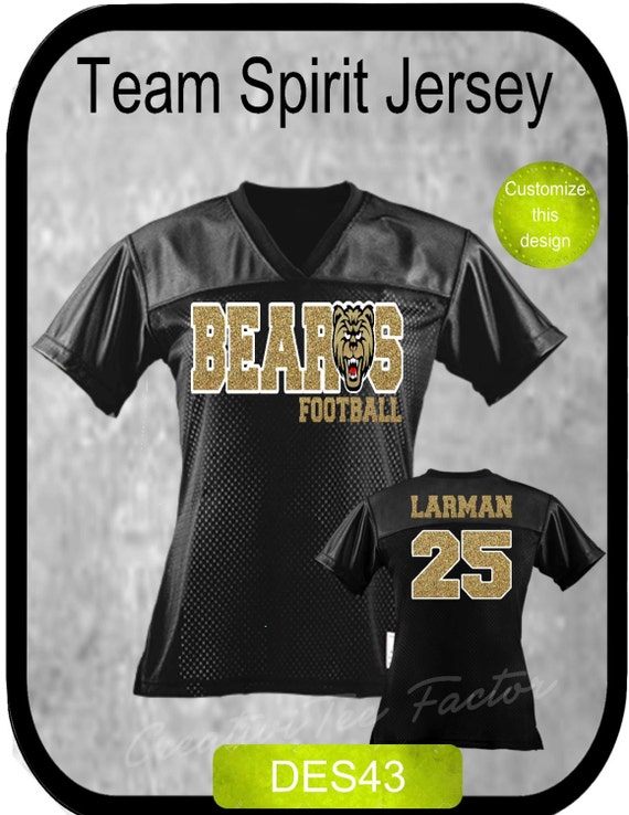 Custom Apparel Team Spirit Football Jersey Replica DES43