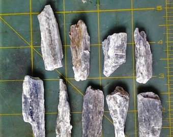 1 1/2 -2 inch raw blue kyanite shards