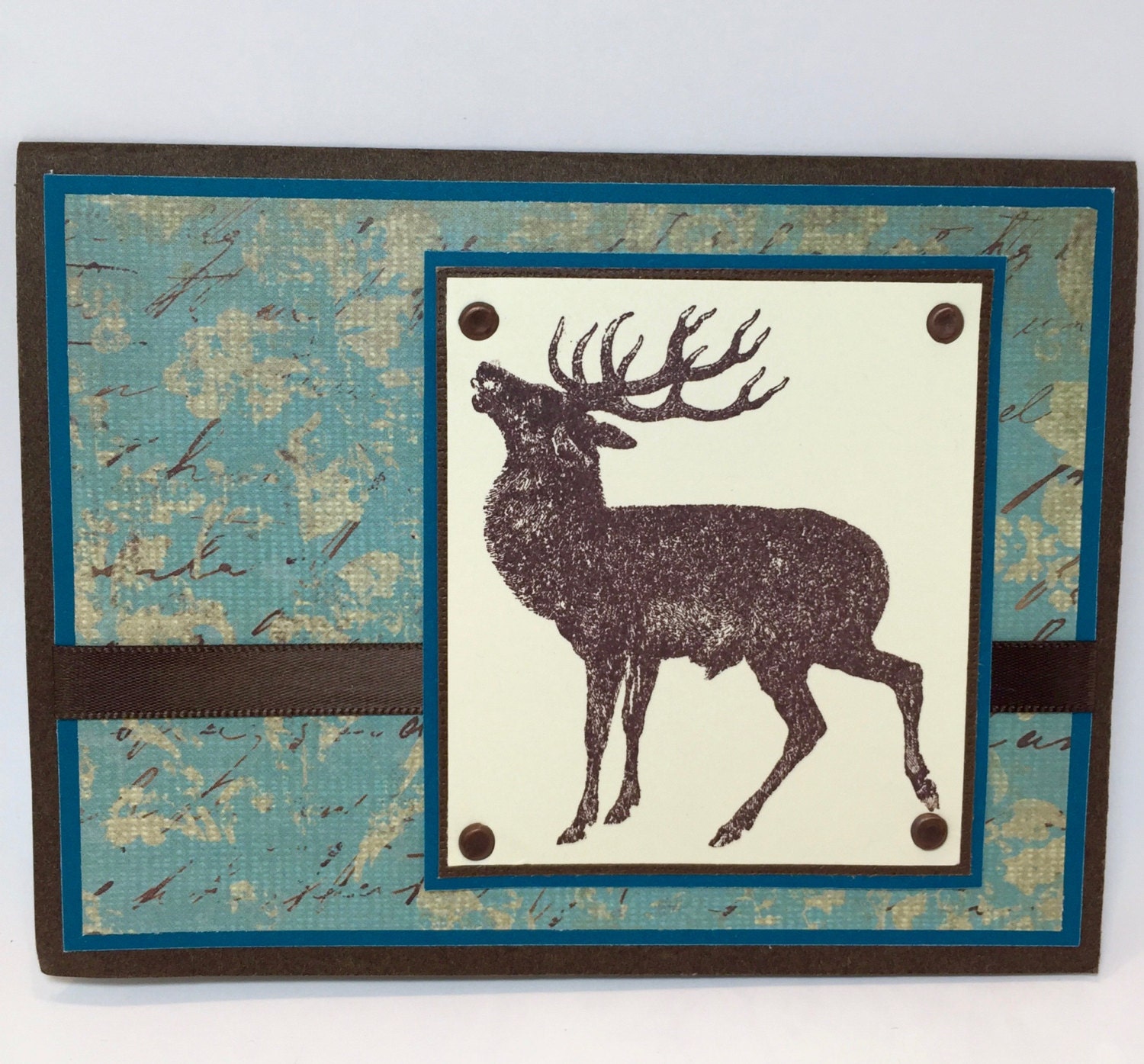 Elk Birthday Card Hunter Hunting Birthday by LuckyCowgirlDesign