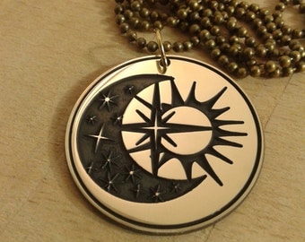 Sun and Moon pendant
