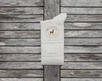 Classic Alpaca white women socks