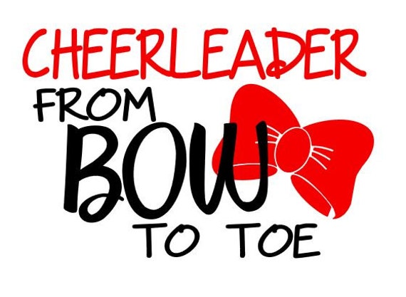 CHEERLEADER From Bow To Toe T-ShirtPersonalize With Team