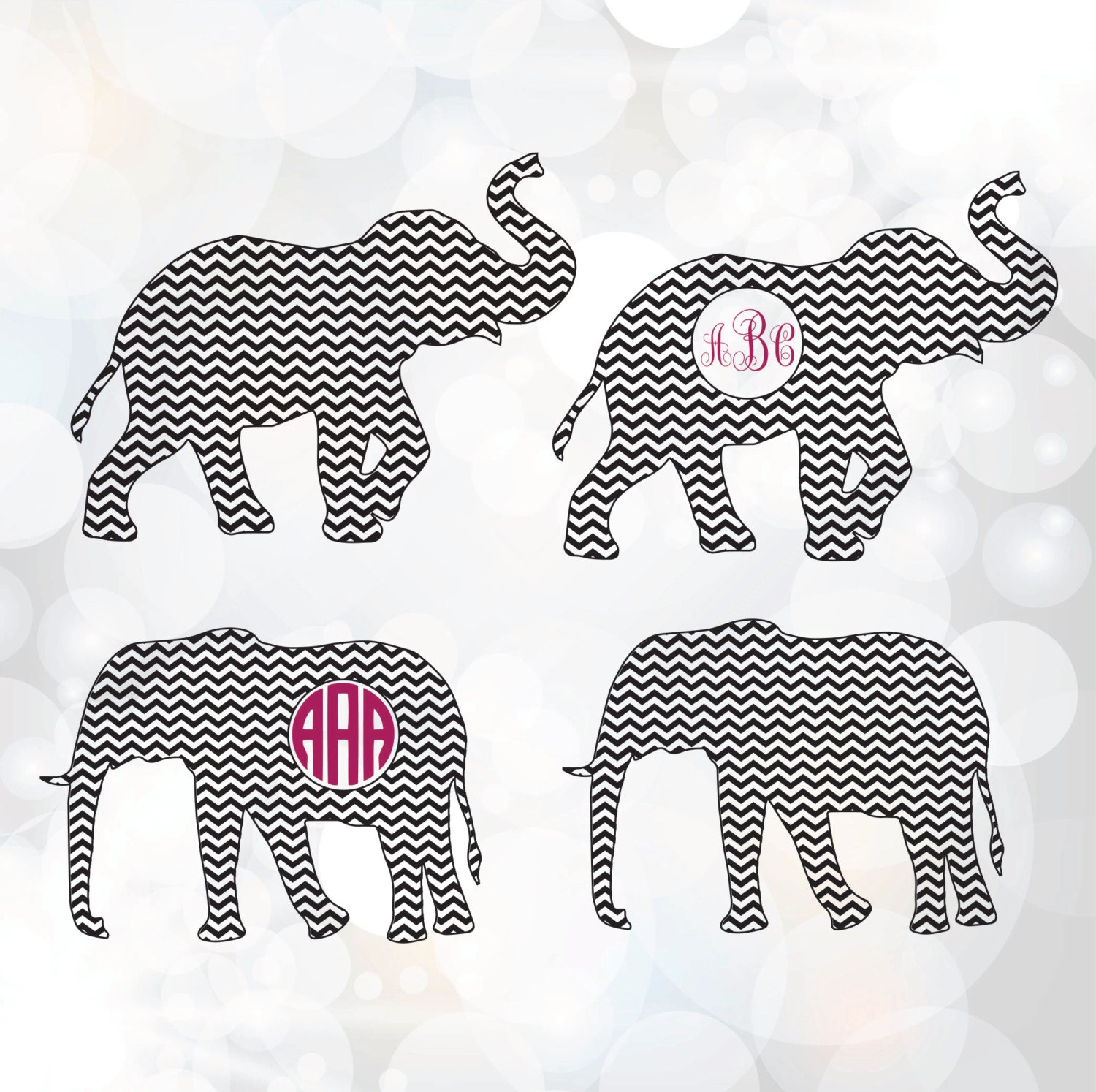 Free Free 126 Monogram Baby Elephant Svg SVG PNG EPS DXF File