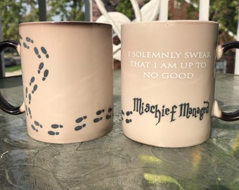 SALE Harry Potter Mug, Color Changing Mug, I Solemnly Swear I'm Up To No Good, Harry Potter Coffee Cup Magic Mug