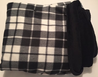 Black plaid blanket