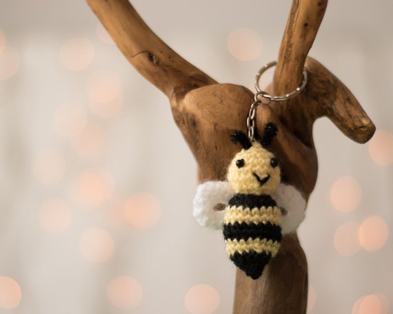 Crochet keychain Amigurumi keychain crochet amigurumi bee