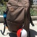 Hand-made Pokeball Themed Battery Pack / Phone Charger / Power bank (attaches to belt loop or backpack with a keychain clasp)