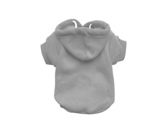 Grey Dog Hoodie - Grey Dog Sweater - Grey Dog Jumper - Dog/Puppy Clothing