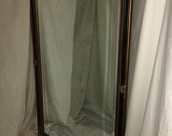 Antiqued Golden Black Opulence Mirror