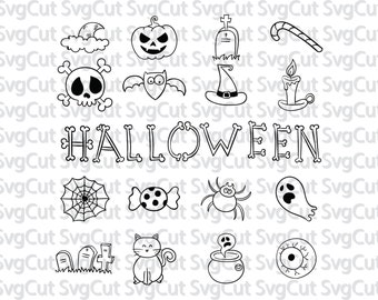 Halloween designs SVG Bundle, Halloween SVG, Halloween svg files, svg bundle, Halloween svg file, dxf, eps, Halloween Cut File