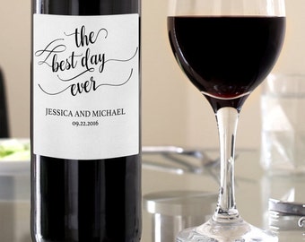 Wine labels for wedding - Personalised wine labels wedding - Wedding Wine Labels - Wedding Wine Label - #WDH0072