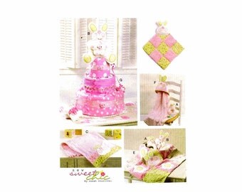 Toy Decoration Burp Cloth Blankie Blanket Hooded Towel Diaper Cake McCalls 6301 Sewing Pattern UNCUT