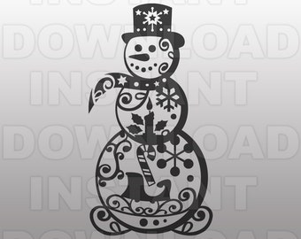 Snowman svg | Etsy