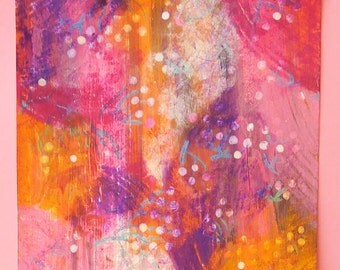 Pink rush 1 - abstract - originale - abstract paint