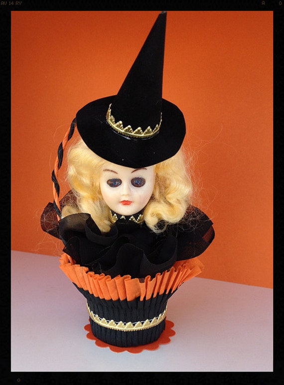 vintage witch doll