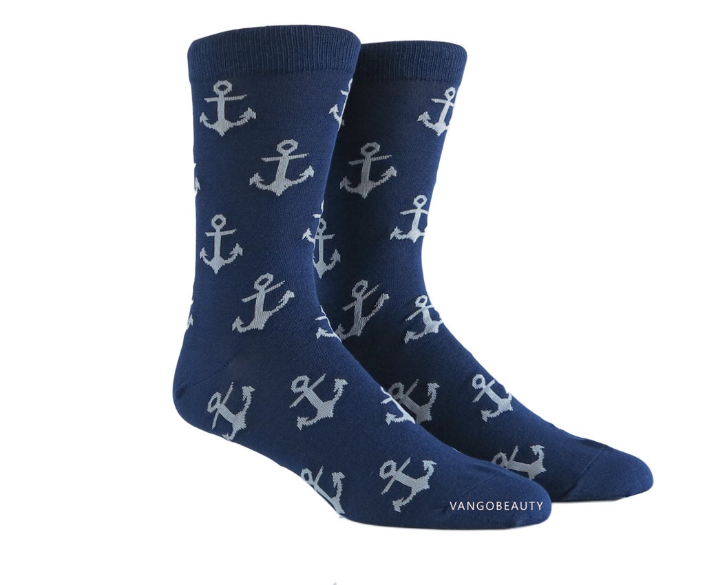 Anchor Pattern Socks | mens anchor pattern socks men dress mid calf by vangobeauty Anchor Pattern Socks | mens anchor pattern socks men dress mid calf by vangobeauty