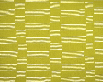 SALE - Lotta Jansdotter Lucky Collection - Etapp in Green Olive - 100% woven cotton fabric by the yard
