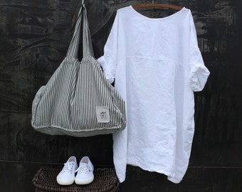 White Linen Dress