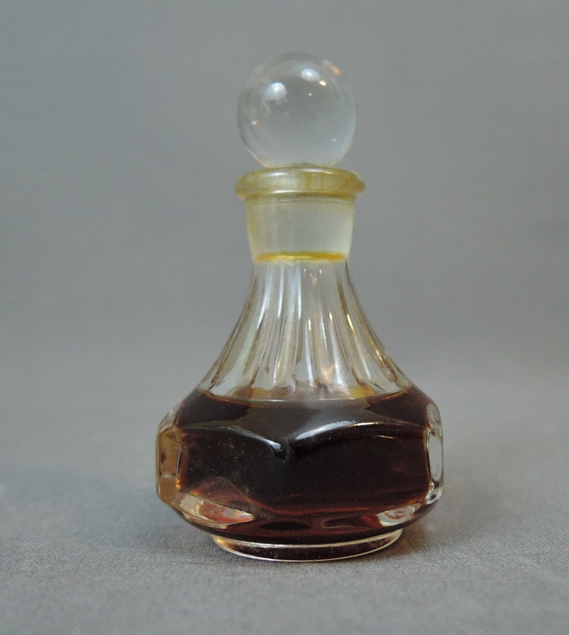 Vintage Miniature Perfume Bottle Jili Parfum 1/2 oz 1940s