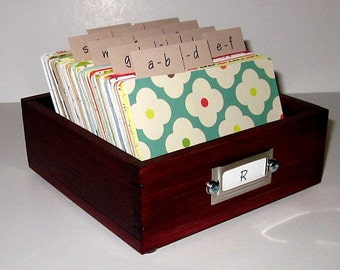 Address Card File...Medium...Rolodex...Wedding Guest Book Alternative Address Cards...Organizer...Business Card