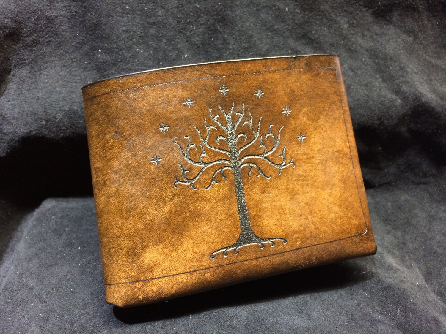 Leather Lord of the rings wallet White Tree of Gondor