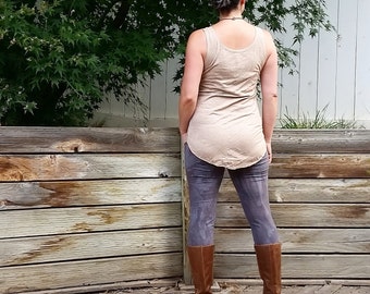 Moonflower tank tunic (hemp and organic cotton)