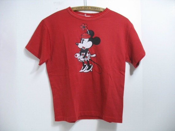 Vintage Minnie Mouse Disney T-Shirt Disneyland Tourist