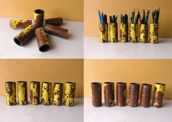 yellow pen holder