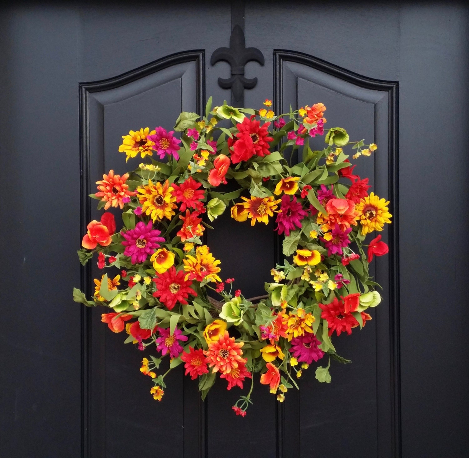 Spring Summer Door Decor Spring Wreath for Front by ...