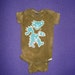 Grateful Dead Baby Batik Onesie Dancing Jerry Bear SALE READY to SHIP