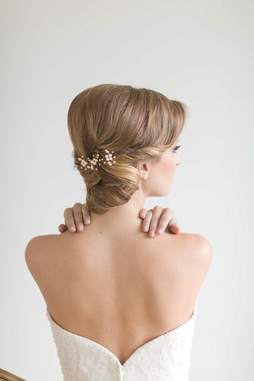 Bridal Hair Pins Wedding Hair Pins Swarovski by PowderBlueBijoux