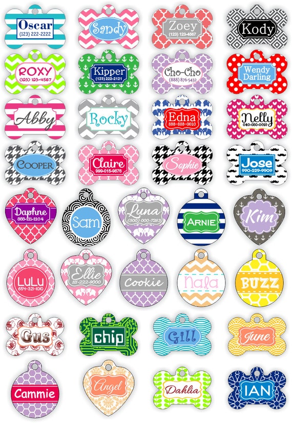 Personalized Pet Tag Personalized Dog Tag Custom Dog Tag