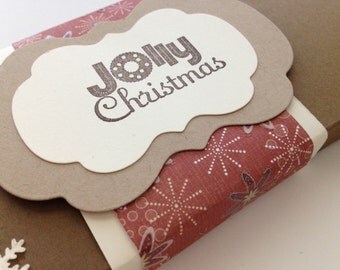 Christmas tags, boxed tag set, holiday tags, boxed holiday tags - set of 12 tags in box
