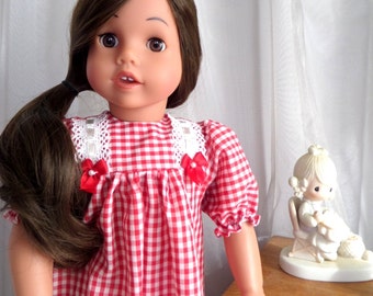 18 Inch Doll Clothes / Doll Nightgown / Nightgown / Doll Sleepwear / Doll Clothing / Doll Accessories / Fits American Girl Doll - 6002